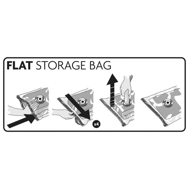 Protect & Store mixed vacuum storage bags 6 piece set, imported from the UK