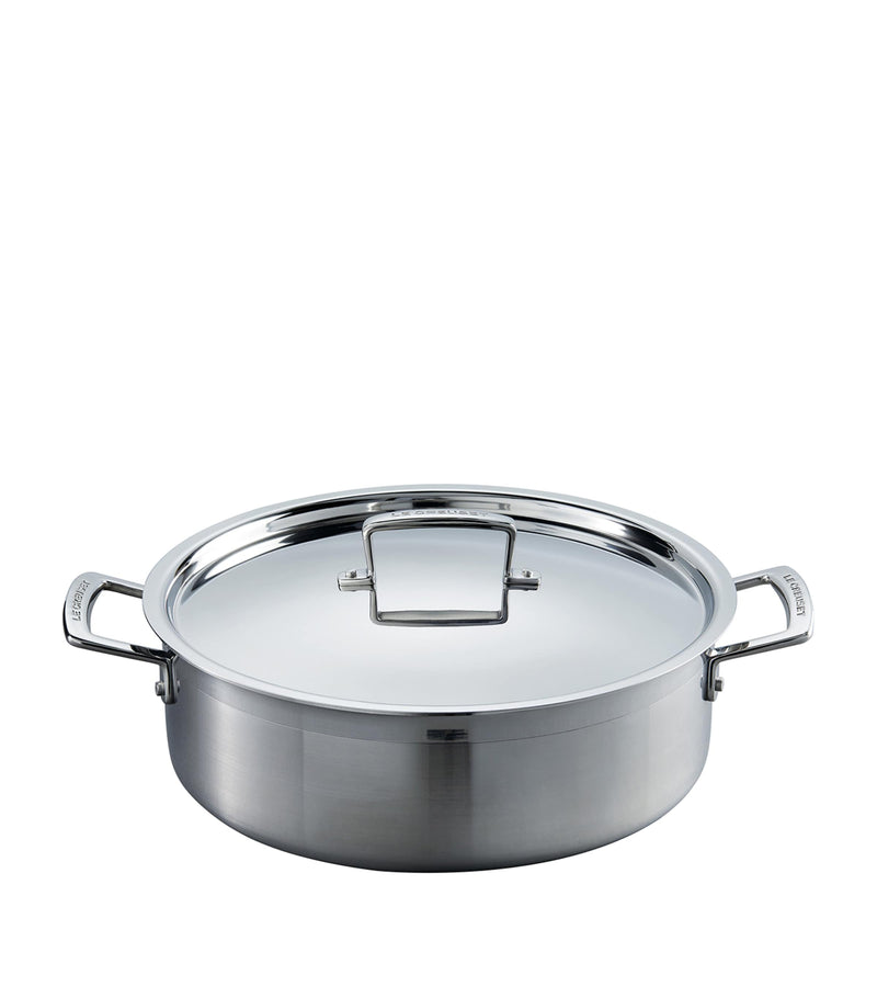 Le Creuset 3-ply stainless steel sauté pan 28cm, UK version