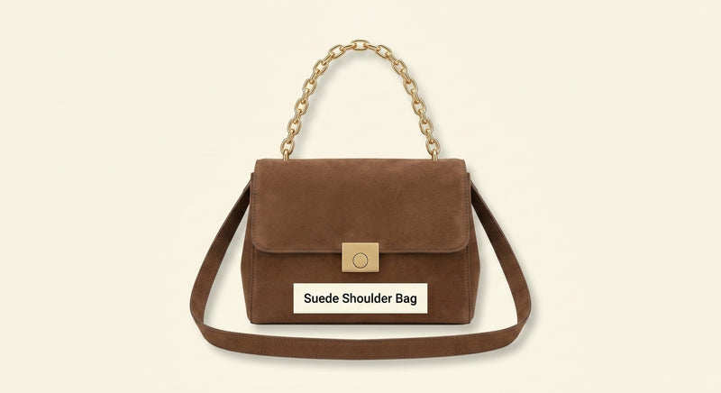 Prada Soft Sound shoulder bag suede gold tone chain (British brand)