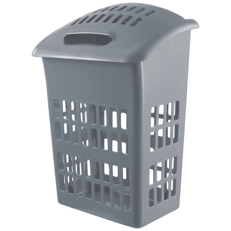 Argos Home laundry bin flint grey 54 litre - British product