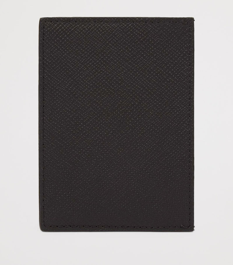 Smythson Panama card holder with crossgrain leather (British brand)