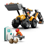 LEGO City Yellow Backhoe Loader toy building set, UK version