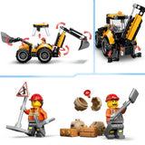LEGO City Yellow Backhoe Loader toy building set, UK version