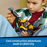 LEGO City Yellow Backhoe Loader toy building set, UK version