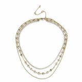 Liars & Lovers gold plated multilayered necklace 45cm (British brand)