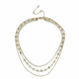Liars & Lovers gold plated multilayered necklace 45cm (British brand)
