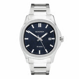 Sekonda Octaire silver stainless steel watch, UK version