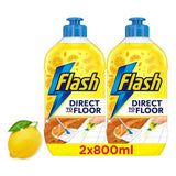 Argos Flash Direct to Floor Lemon Floor Cleaner Twin Pack 800ml- Buy online at McGrocer