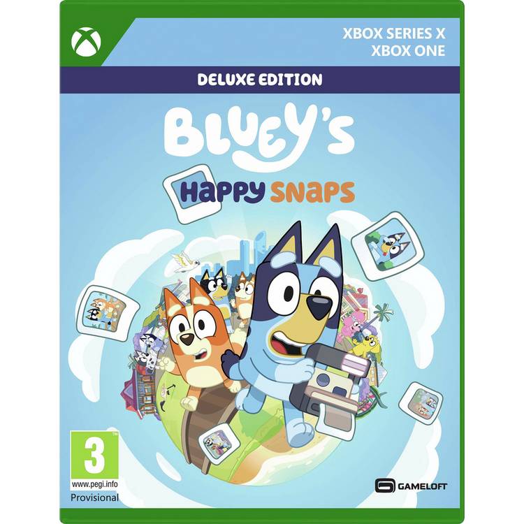 Bluey's Happy Snaps Deluxe Edition Xbox game, imported from the UK