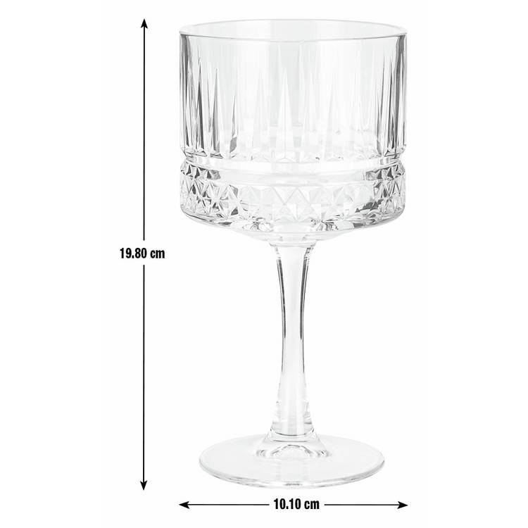 Argos Home pressed gin glasses set of 4 500ml (British brand)