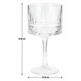 Argos Home pressed gin glasses set of 4 500ml (British brand)