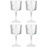 Argos Home pressed gin glasses set of 4 500ml (British brand)
