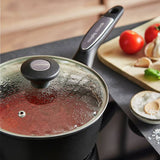 Morphy Richards 3 piece aluminium saucepan set, UK version