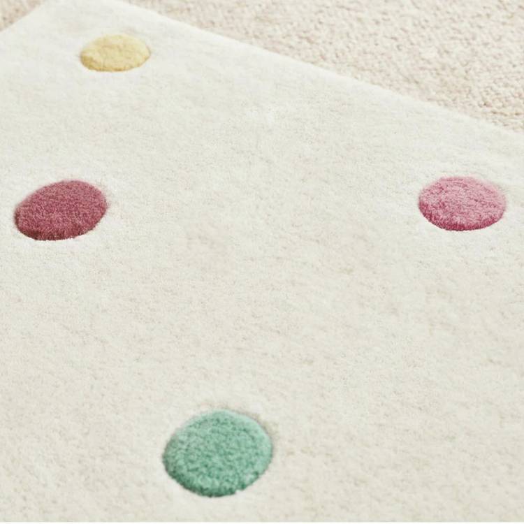Great Little Trading Company pastel spot wool rug 90x120cm (British brand)