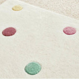 Great Little Trading Company pastel spot wool rug 90x120cm (British brand)