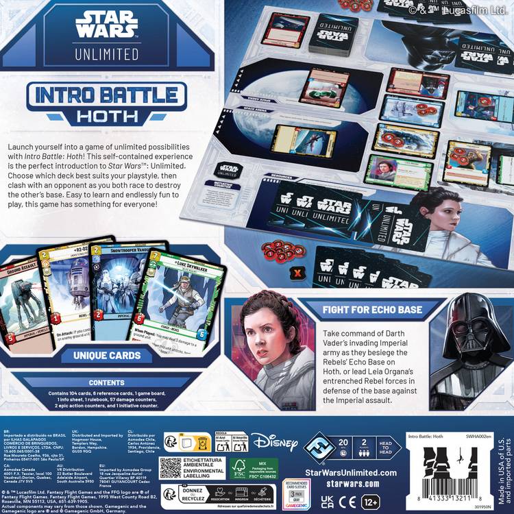 Fantasy Flight Games Intro Battle Hoth card game (British brand)