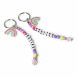 Argos Flitzy BFF Rainbow Beaded Keyrings- Buy online at McGrocer