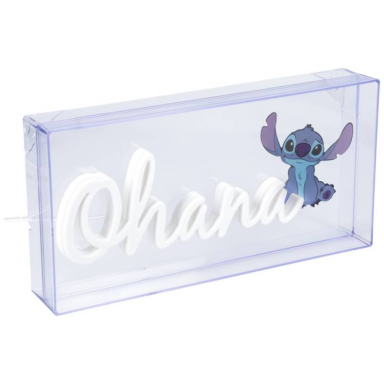 Stitch Ohana blue LED neon light 30cm, British product