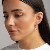 Freedom earrings set starfish shell spiral, UK version