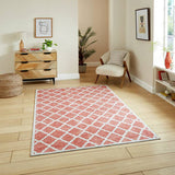 Argos Think Rugs Washable Coral Orange Flatweave Rug 76x150cm- Buy online at McGrocer
