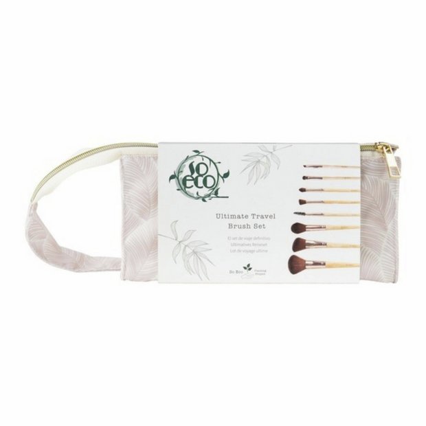 So Eco Ultimate Travel Makeup Brush Set with bag, UK version
