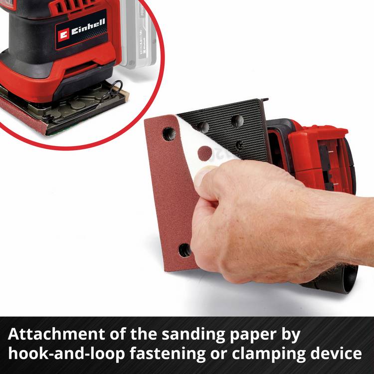 Einhell cordless palm sander 18V, UK version