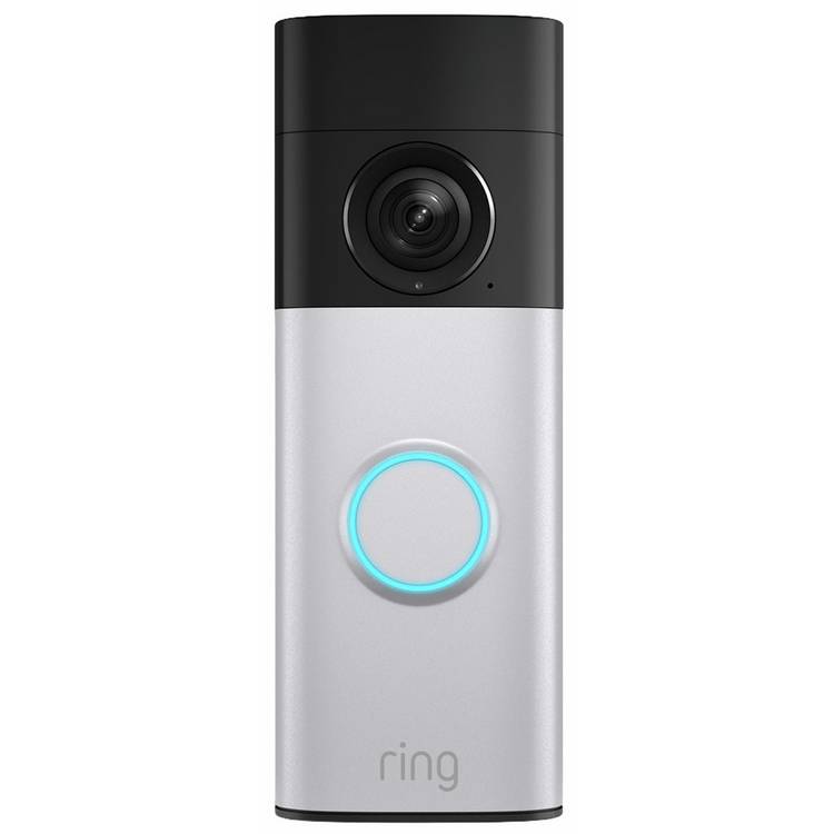 Ring Battery Video Doorbell Plus in Nickel Silver, UK version