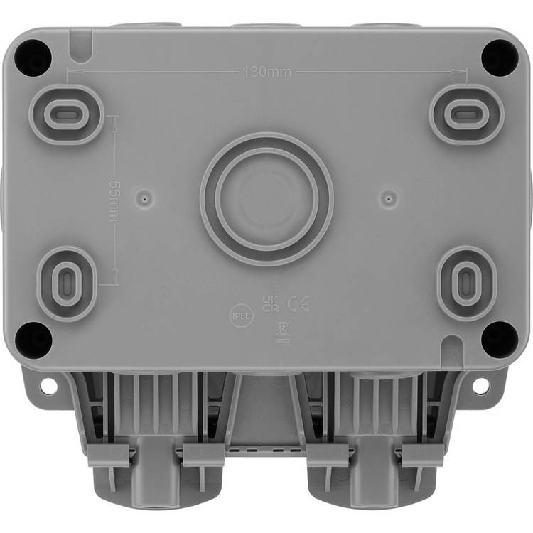 BG Electrical weatherproof timer socket 1 gang grey, UK version