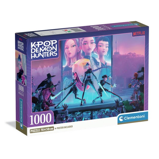 Clementoni jigsaw puzzle KPOP Demon Hunters 1000 pieces, UK version