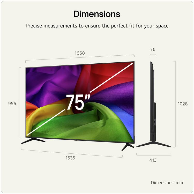 LG 75-inch Nano LED 4K UHD Smart TV - British product
