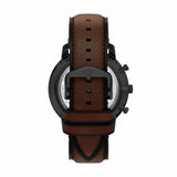 Fossil Neutra watch black dial brown leather strap, imported from the UK