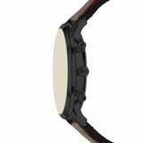 Fossil Neutra watch black dial brown leather strap, imported from the UK
