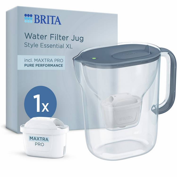 BRITA water filter jug blue 3.6L, imported from the UK