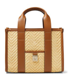 Aspinal of London Henley raffia tote bag - British product