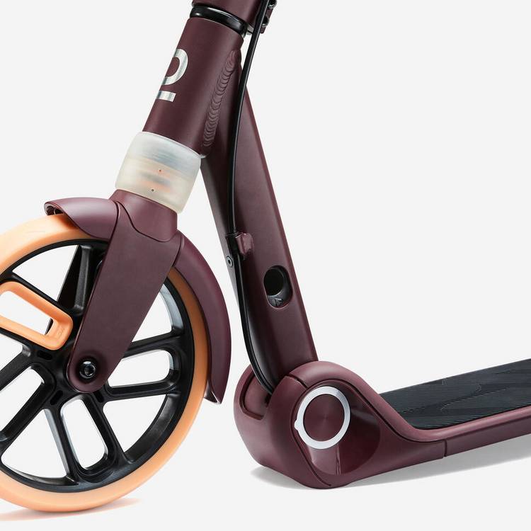 Decathlon M900 Big Wheel Folding Scooter Burgundy, imported from the UK
