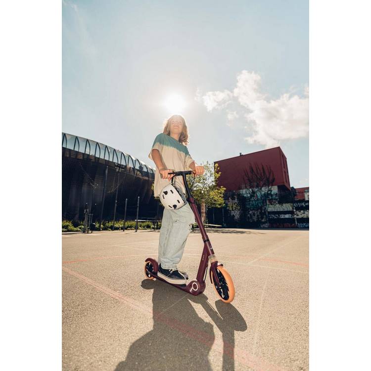 Decathlon M900 Big Wheel Folding Scooter Burgundy, imported from the UK