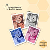 Kiimento Winnie Pooh instant print camera, imported from the UK