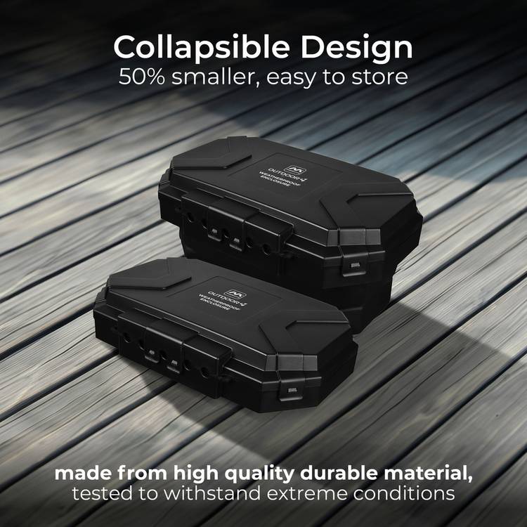 Masterplug weatherproof box with 4 sockets and 8m extension lead, UK version