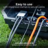 Masterplug weatherproof box with 4 sockets and 8m extension lead, UK version