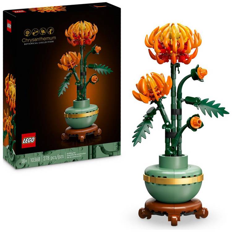 LEGO Chrysanthemum flower building set 278 pieces - British product