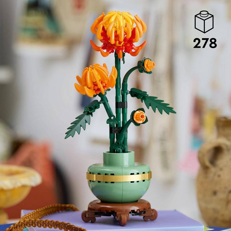 LEGO Chrysanthemum flower building set 278 pieces - British product
