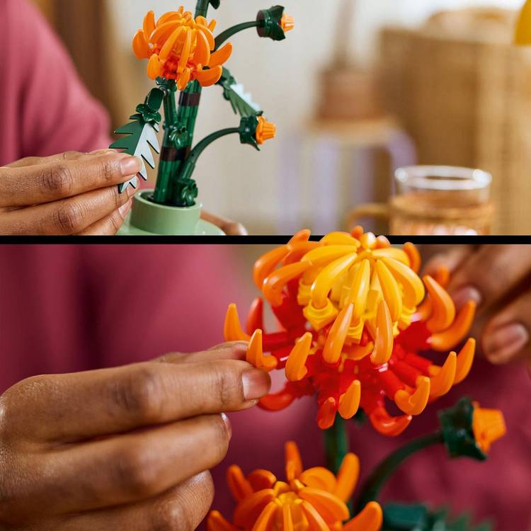 LEGO Chrysanthemum flower building set 278 pieces - British product