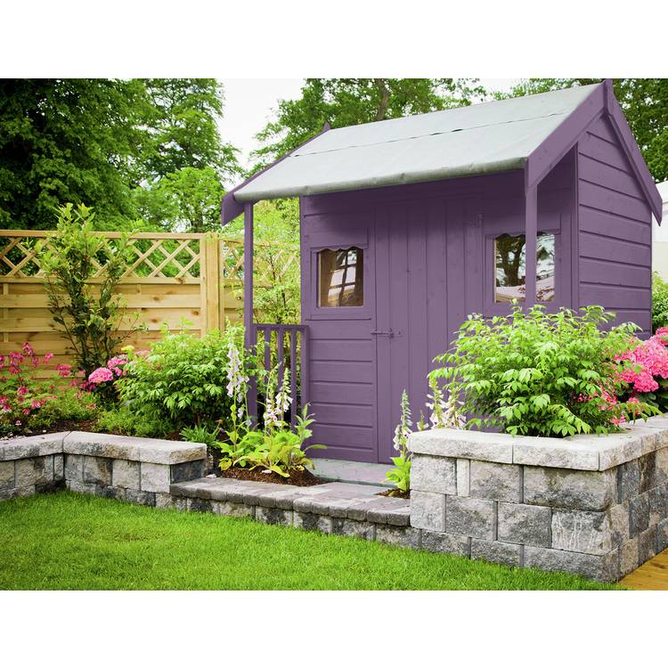 Johnstone's Garden Colours paint Bold Plum 1L (British brand)