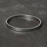 Uncommon Souls silver tone cross bangle 20cm - British product