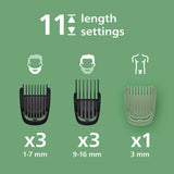 Philips Series 5000 multigroom 10-in-1 trimmer, imported from the UK