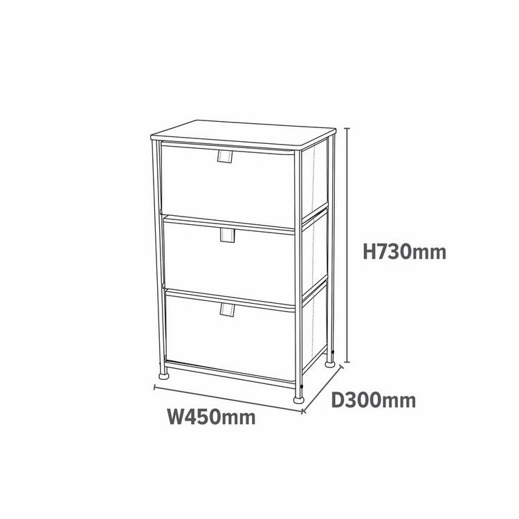 Liberty House Toys unicorn 3 drawer storage unit, UK version