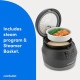nutribullet rice cooker and steamer black 2.3L, imported from the UK