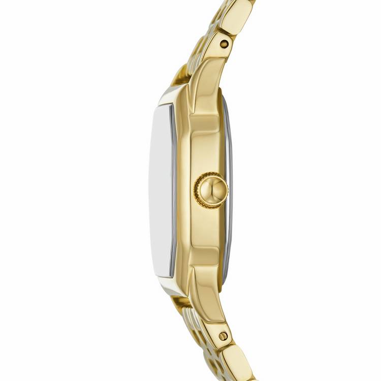 Fossil Harlow gold-tone stainless steel bracelet watch (British brand)