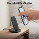 Belkin wireless charger stand black, imported from the UK