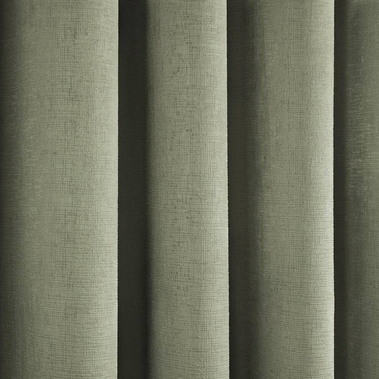 Fusion Strata dim-out curtains in green 117x137cm (British brand)